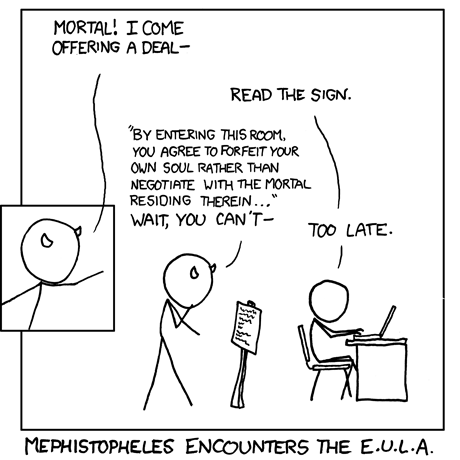 XKCD Faust Comic